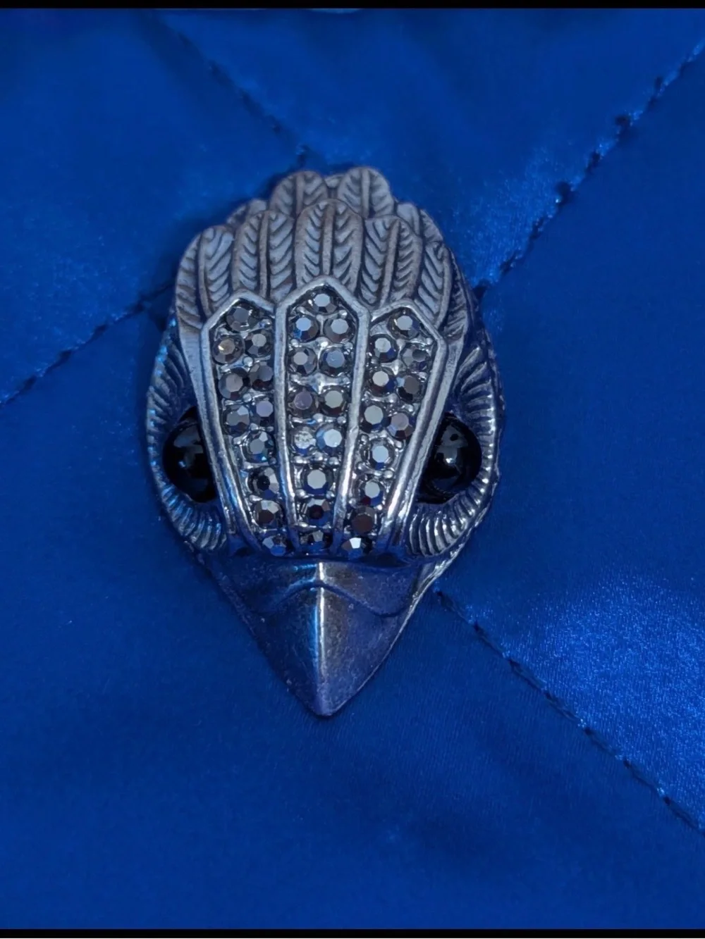 Kurt Geiger Royal Blue Large Quilted Tote with Signature Hardware - Picture 6 of 15
